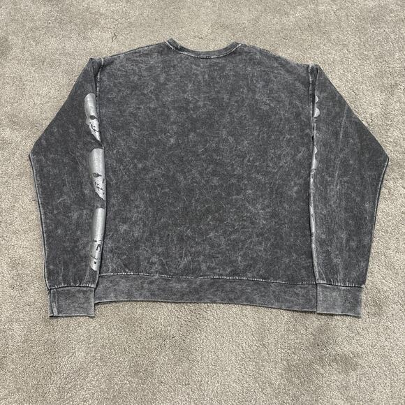 Death Note Misa Amane Metallic Dark Wash Crewneck Sweatshirt Oversized Size S - Picture 5 of 6